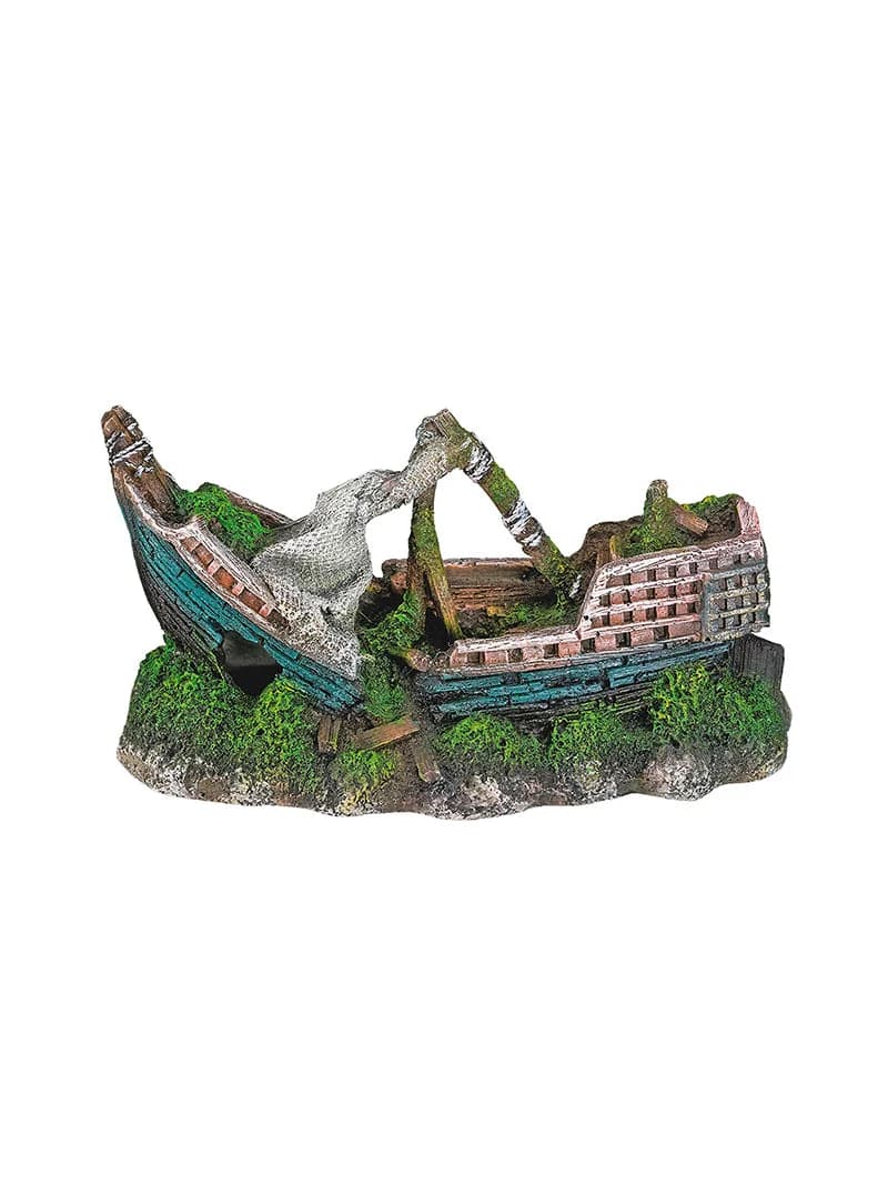 Vadigran Destroços de Navio Decorativo para Aquário
