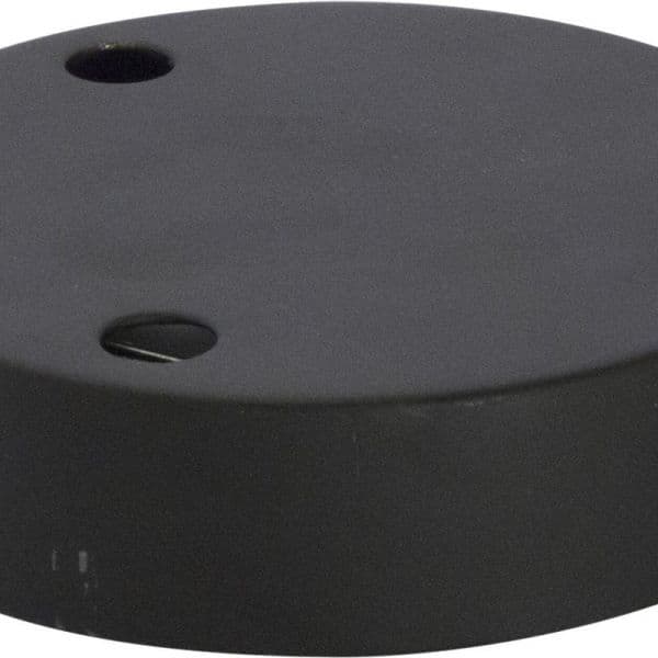 Chacon Suporte Teto de Metal 12cm 3 Orifícios Preto