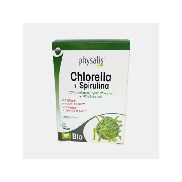 Physalis Chlorella + Spirulina 200 Comprimidos