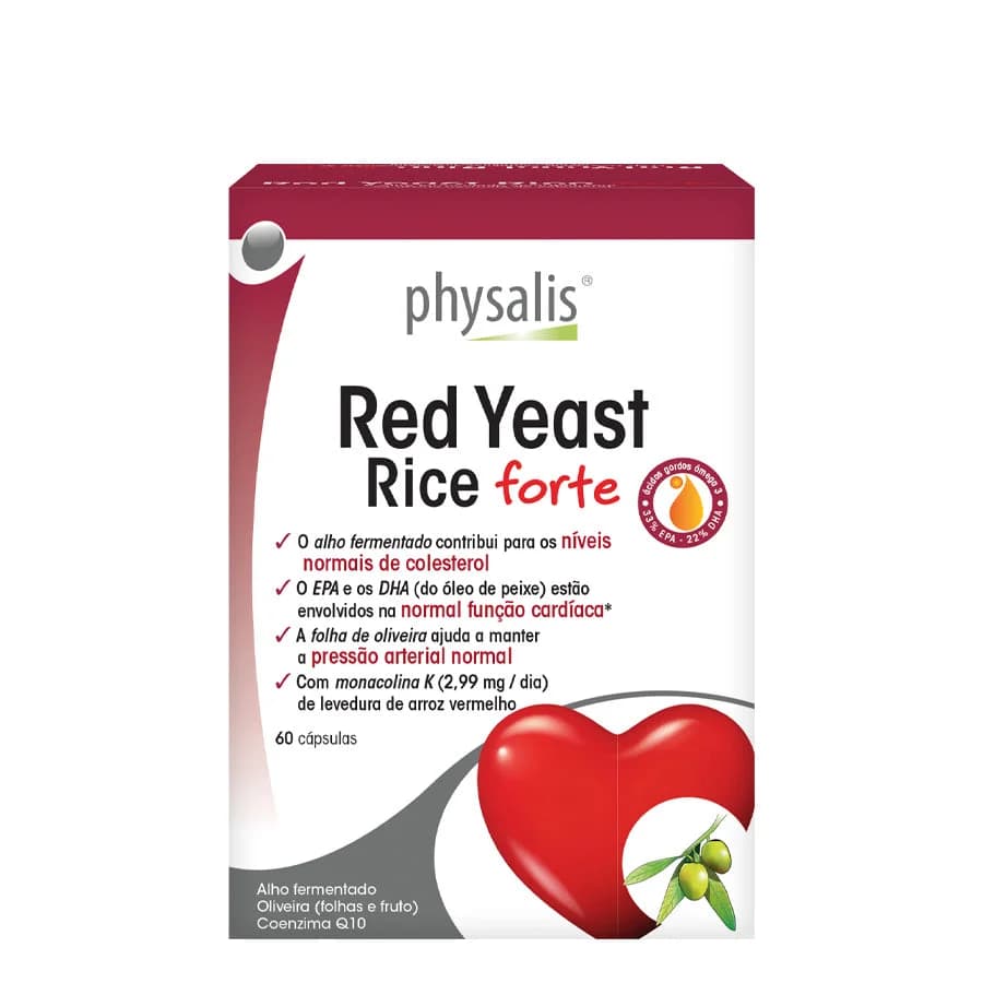 Physalis Red Yeast Rice Forte 60 Cápsulas