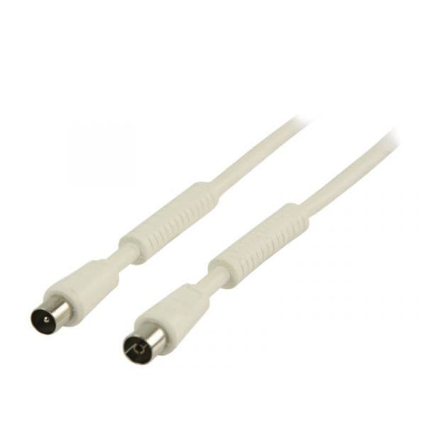 Valueline Cabo Coaxial RF 120dB com Filtros 10M Branco - VLSP40020W100