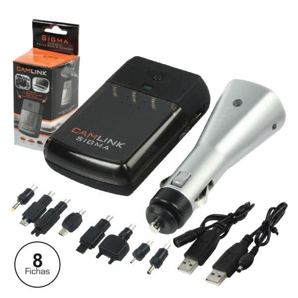 Carregador de Baterias Ni-mh Aaa + 8 Adap Telemóvel + usb Sigma