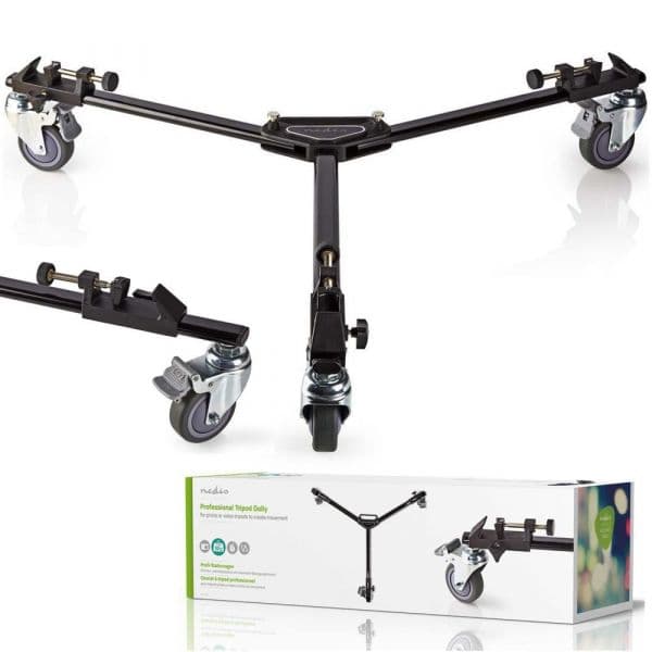 Nedis Plataforma Movel P/ Tripe e Cameras Ate 20KG Black