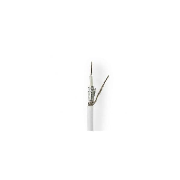 Nedis Cable Coaxial RG58CU 50,0 m Caja de Regalo Branco