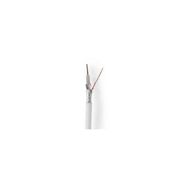 Nedis Cable Coaxial Compatible con 4G/LTE 25,0 m Caja de Regalo Branco