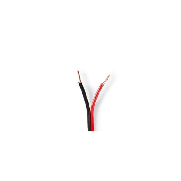 Nedis Cabo de altavoz 2x 1.50 mm² Cobre 100.0 m Redondo PVC Black / Red