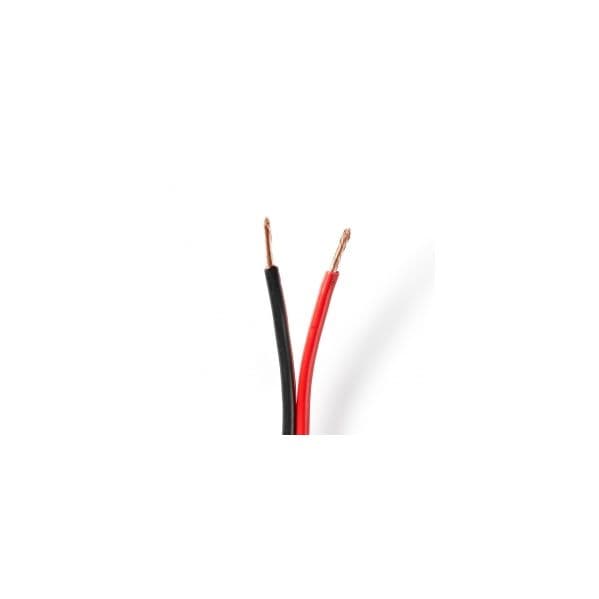 Nedis Cabo de altavoz 2x 2.50 mm² Cobre 100.0 m Redondo PVC Black / Red