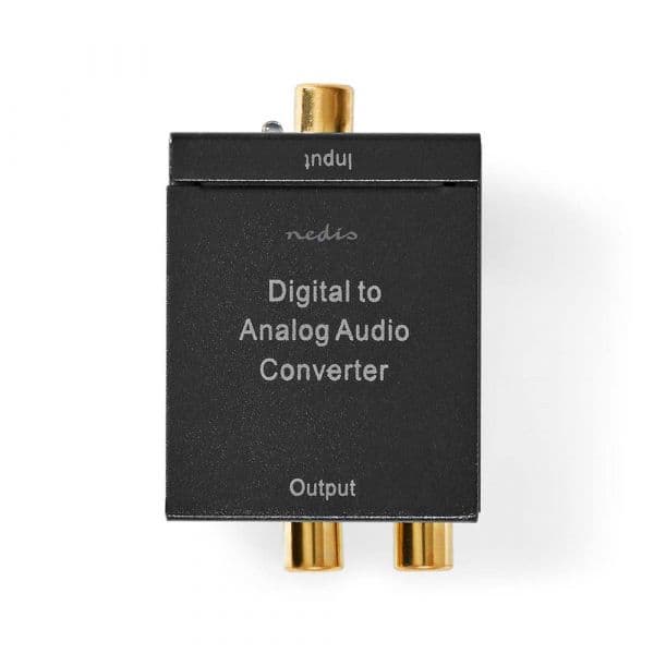 Nedis Conversor De Áudio Digital Bidirecional Rca Fêmea - ACON2510BK