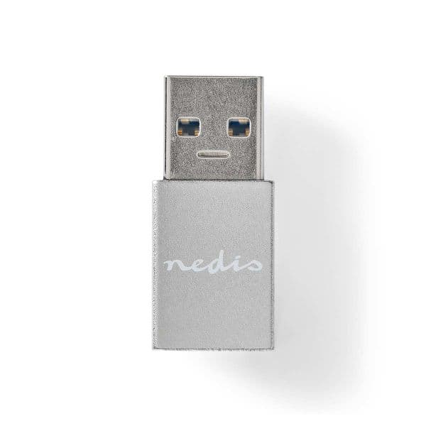 Nedis CCGB60925GY Adaptador USB-A para USB-C 3.2 Gen 1 Cinzento