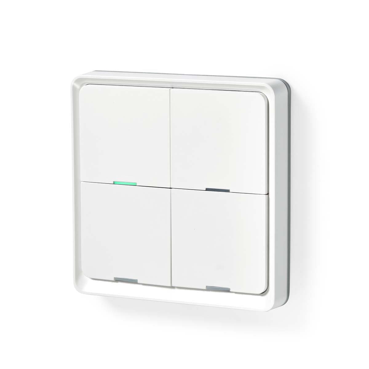 Nedis Interruptor de parede de 4 botões 12 cenários Zigbee - NEDZBWS40WT