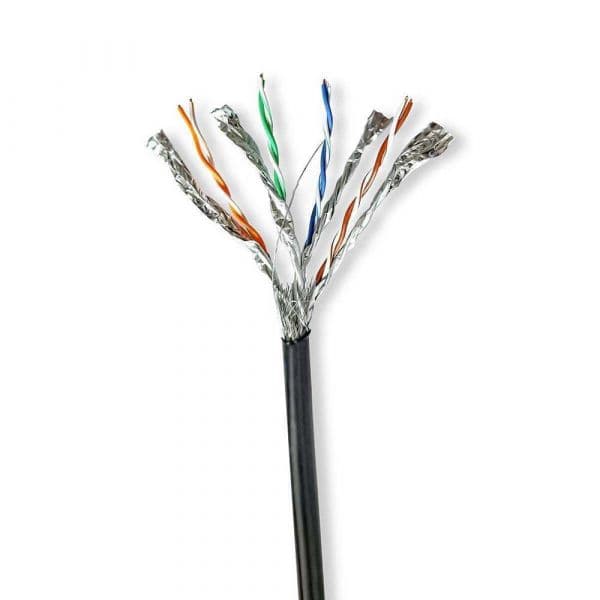 Nedis CCBG8599BK100S Cabo de Rede Preto 100 M Cat7 S/Ftp (S-Stp)