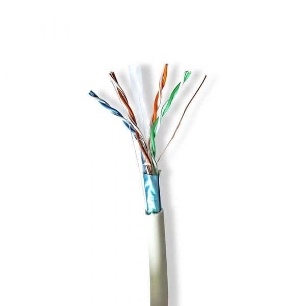 Nedis CCBG8526GY305 Cabo de Rede Cinzento 305 M Cat6 F/Utp (Ftp)