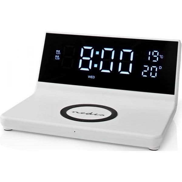 Nedis Despertador Digital Branco - WCACQ20WT
