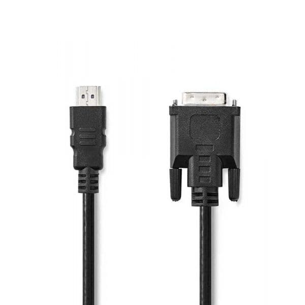 Nedis CCGL34800BK20 Adaptador de Cabo de Vídeo 2m Hdmi Type a Dvi-D Preto