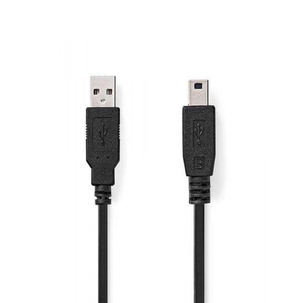 Cabo Usb-Usb Mini-B 5 Pinos Macho 5m