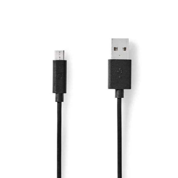 Nedis Ccgl60500bk20 Cabo Usb 2 M Usb 2.0 Usb a Micro-Usb B Preto