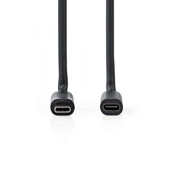 Nedis CCGL64010BK20 Cabo Usb 2m Usb 3.2 Gen 1 (3.1 Gen 1) Usb C Preto