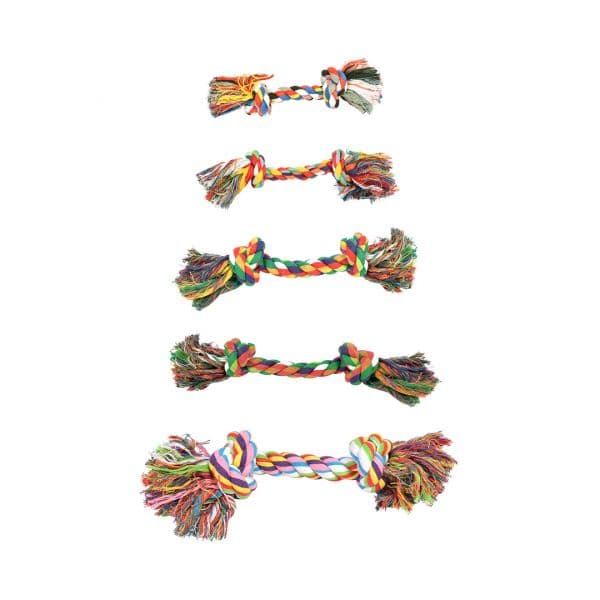 Duvo+ Brinquedo Cão Corda Multicolor com 2 Nós 26 cm