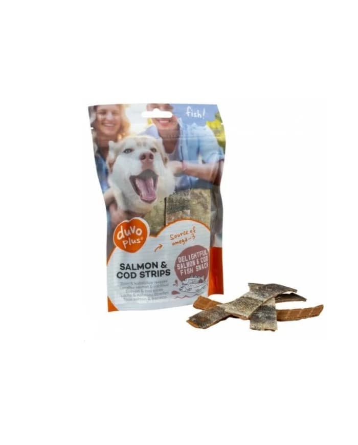 Duvo+ Tiras de Salmão e Bacalhau 150gr
