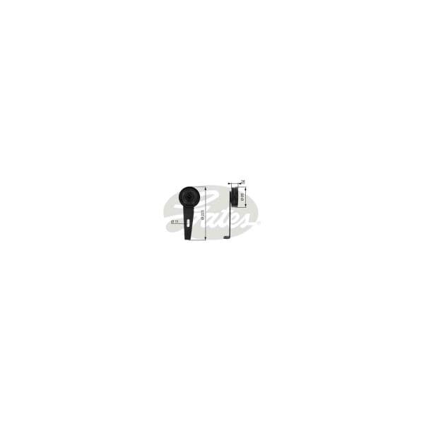 Gates T36062 - Rolo tensor, correia trapezoidal estriada - 5414465210198