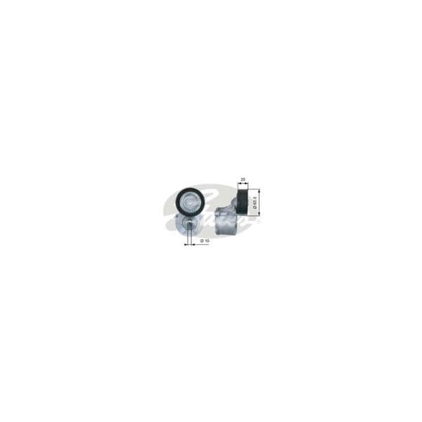 Gates Rolo Tensor, Correia Trapezoidal Estriada T39281 5414465336485