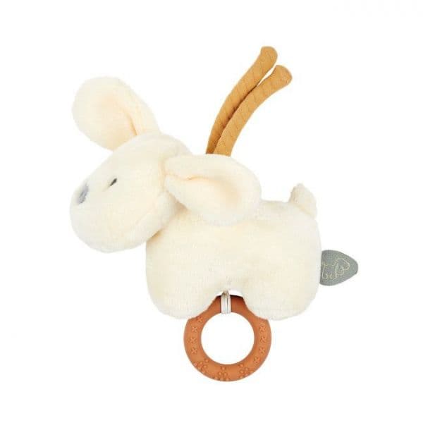 Nattou Peluche Mini Musical Cachorro Charlie em Velour Baunilha