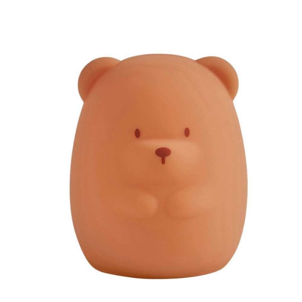 Nattou Luz Nocturna Urso Silicone Castanho 11cm