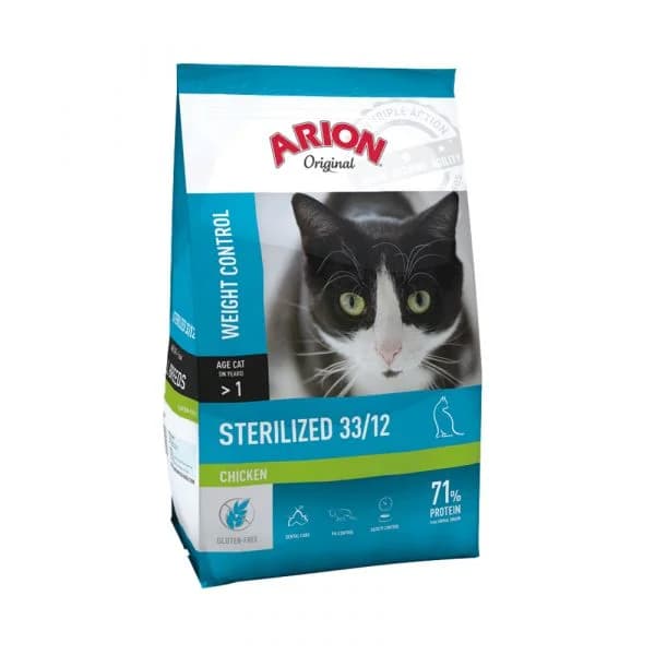 Arion Original Weight Control Sterilized 33/12 Chicken Cat 2Kg