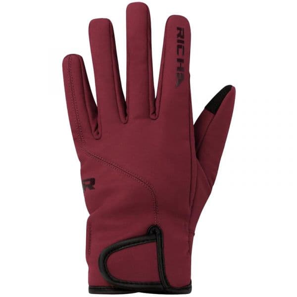 Richa Luvas Scoot Softshell Lady Burgundy L - 5SCDS1200-DL