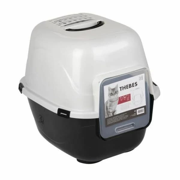 MPETS Gaiola de transporte 62 x 53 x 58 cm Branco/Preto