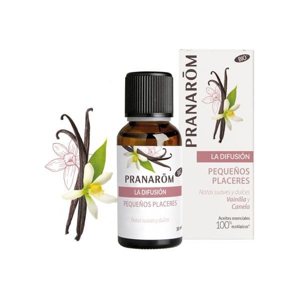 Pranarom Sinergia para Difusão Pequenos Prazeres Biológicos 30 ml (canela Baunilha)
