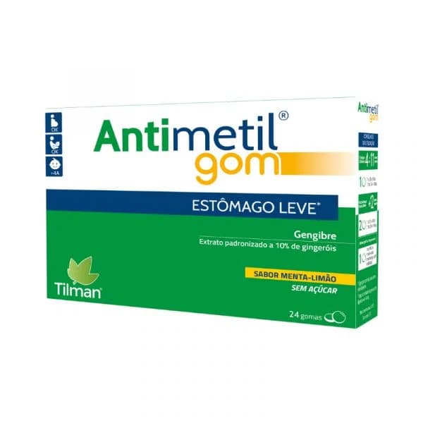 Tilman Antimetil Gom Limão & Menta 24 Gomas
