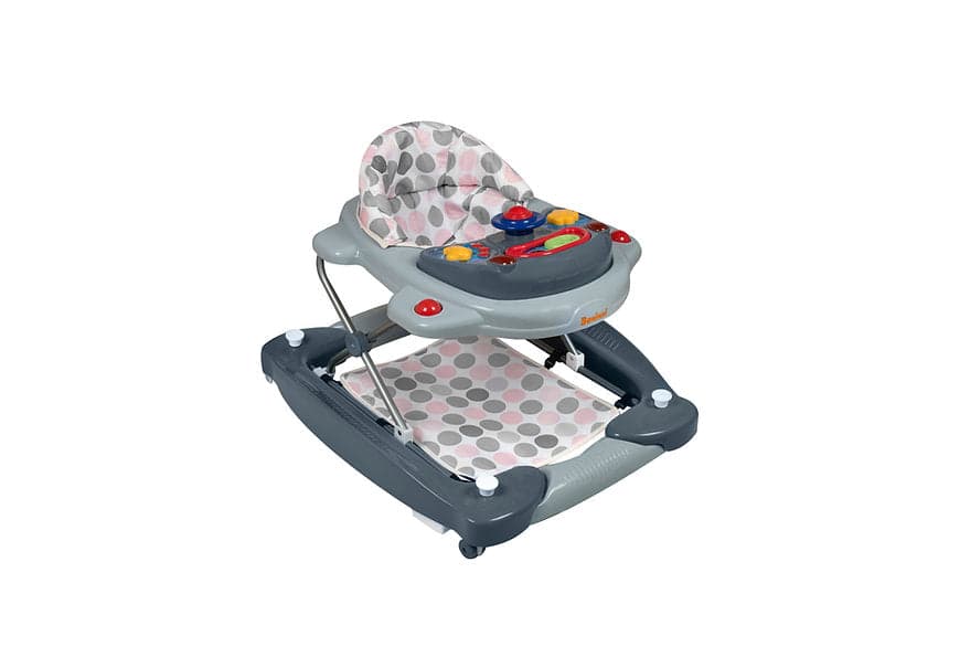 Andador Classic 2em1 Pink Gray Baninni