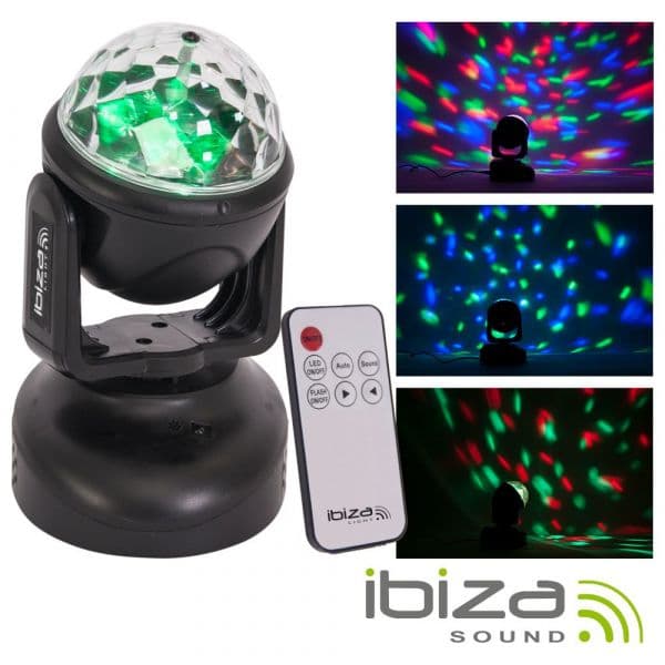 Ibiza Moving Head 6 Led Rgb 18w Ibiza Lmh-astro