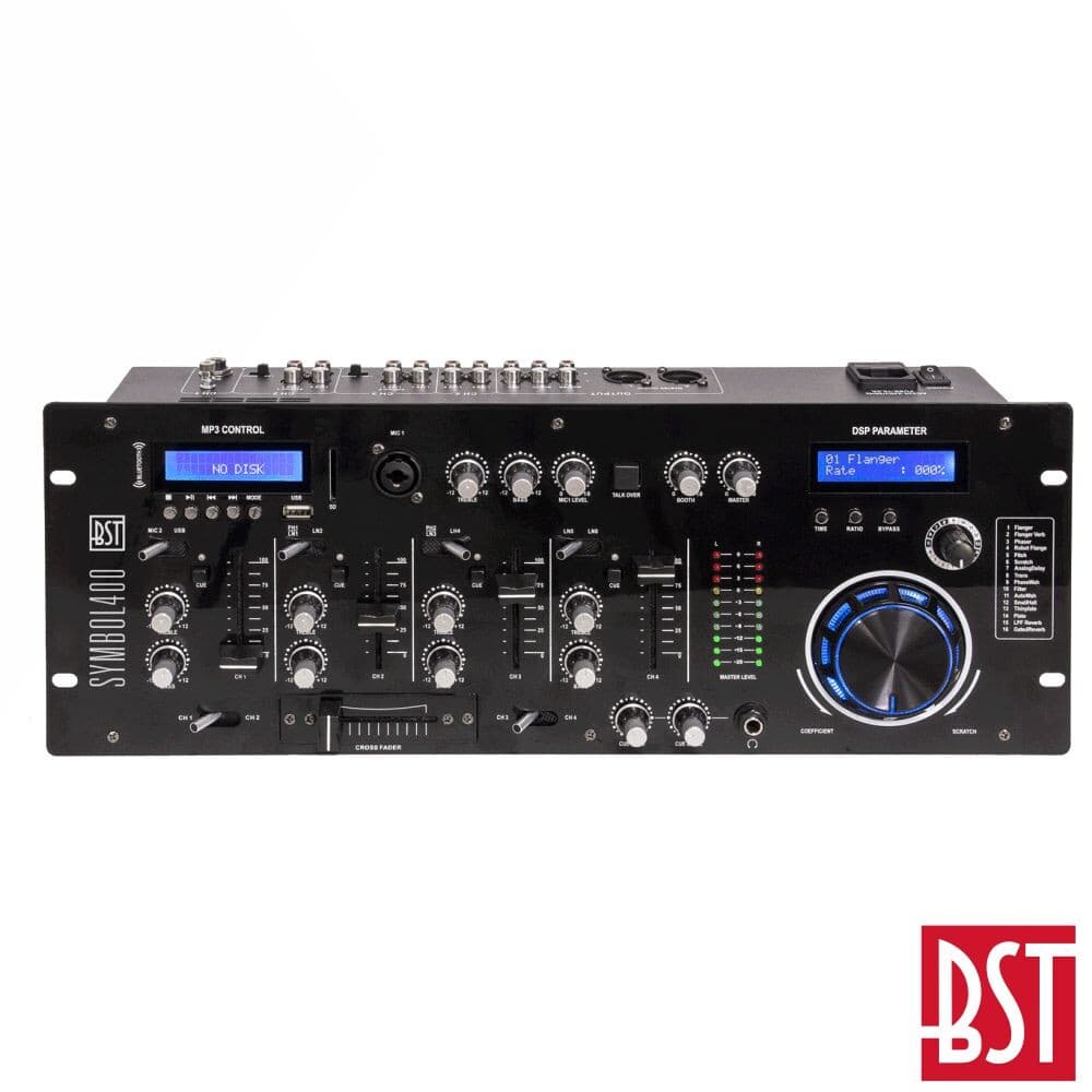 Bst Mesa de Mistura 4 Canais 9 Entradas Bt/Usb/Sd