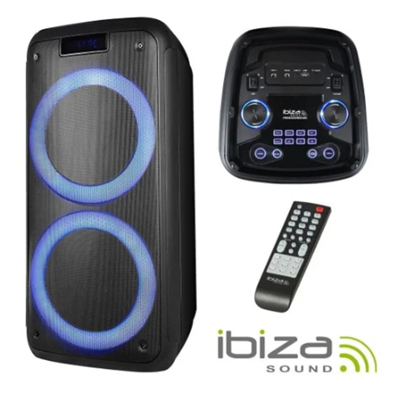 Sistema Som Portatil 400W Ibiza Freesound 400 USB/SD/Aux