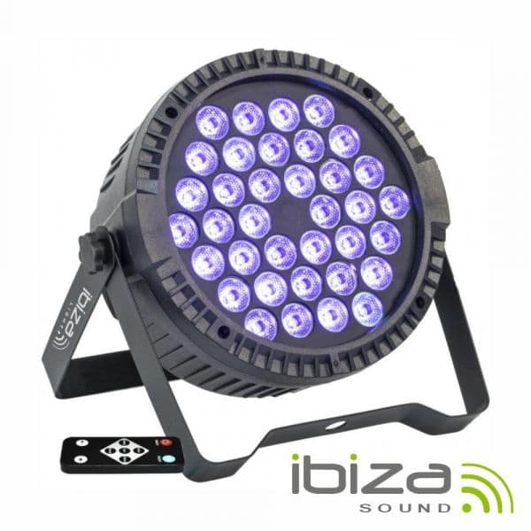 Ibiza Projetor Par com 36 Leds 3W Uv Dmx