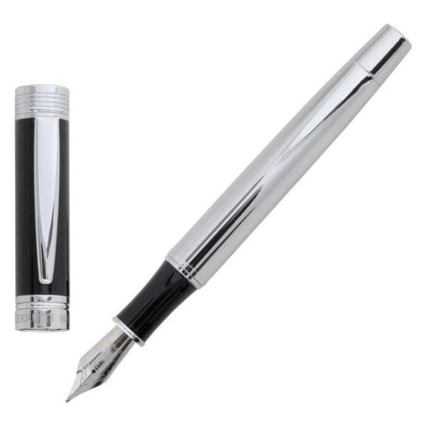 Cerruti Caneta Aparo Zoom Preto/Aço Tinta Azul - NS5552