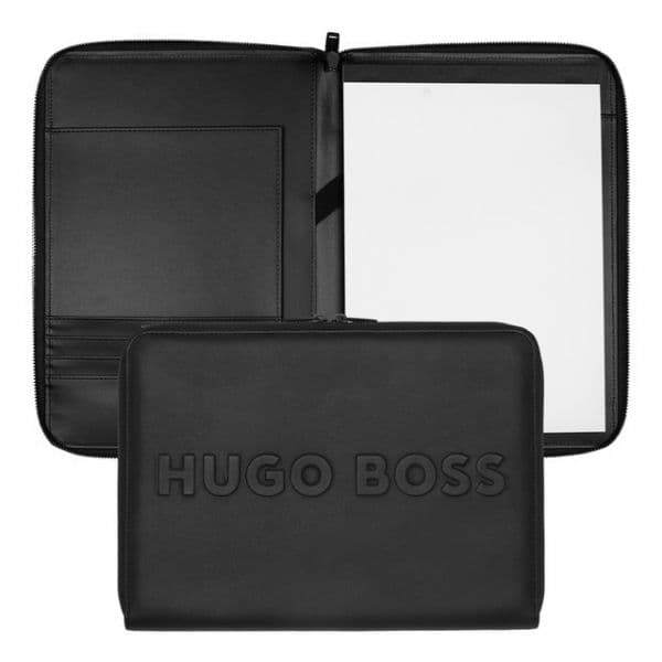 Hugo Boss Pasta com Zip A4 Label Preto