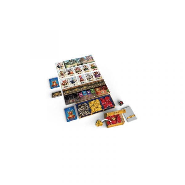 Asmodee Jogo de Tabuleiro For a Crown Edição Espanhola Vermelho/Dourado