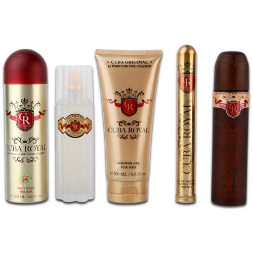 Cuba Royal Must Have Gift Set EDT 100 ml, 35 ml EDT, After Shave 100 ml shower gel 200 ml and 200 ml Desodorizante