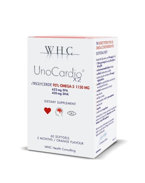 Glow Lab UnoCardio X2 Ómega-3 60 Cápsulas