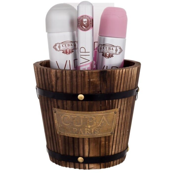 VIP Cuba Gift set EDP 100 ml, EDP 35 ml, body spray 200 ml and body lotion 200 ml