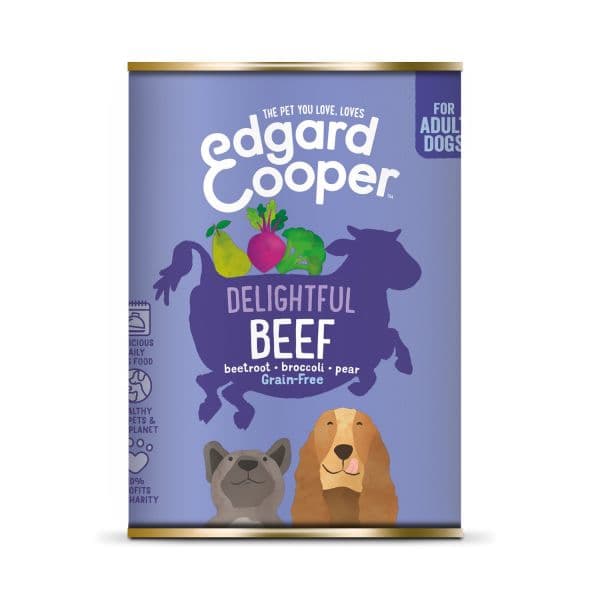 Ração Húmida Edgard & Cooper Grain-Free Adult Beef 400g
