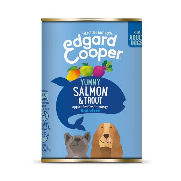 Ração Húmida Edgard & Cooper Grain-Free Adult Salmon & Trout 400g