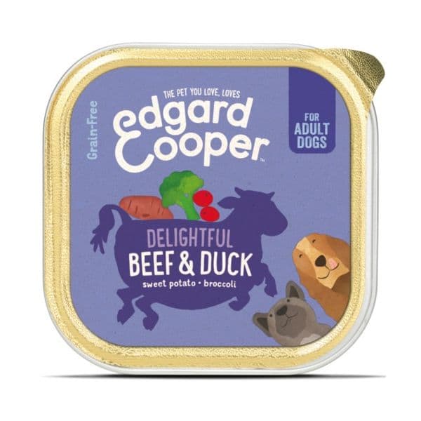 Ração Húmida Edgard & Cooper Grain-Free Adult Beef & Duck 150g