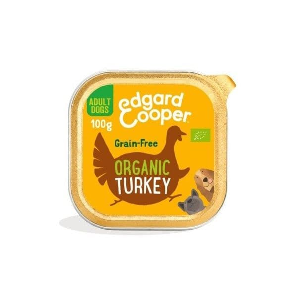 Ração Húmida Edgard & Cooper Bio Organic Adult Turkey 100g
