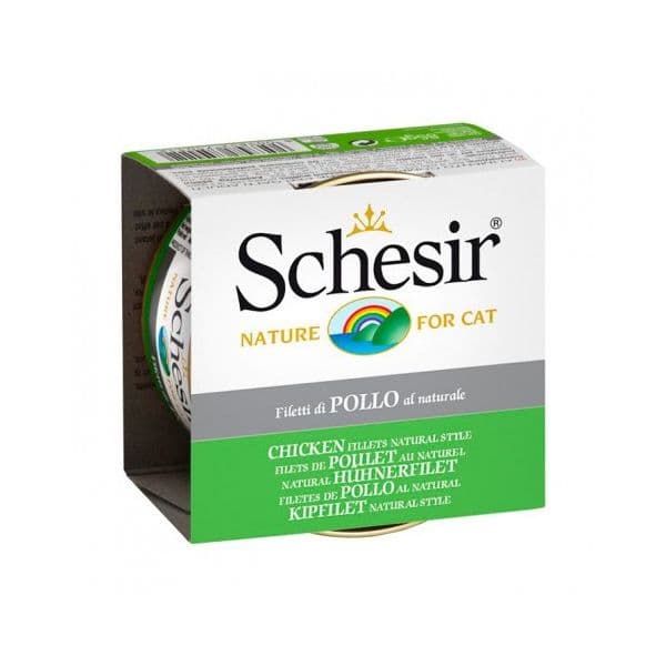 Ração Húmida Schesir Nature Chicken Fillets Natural Wet Cat 6x 85g
