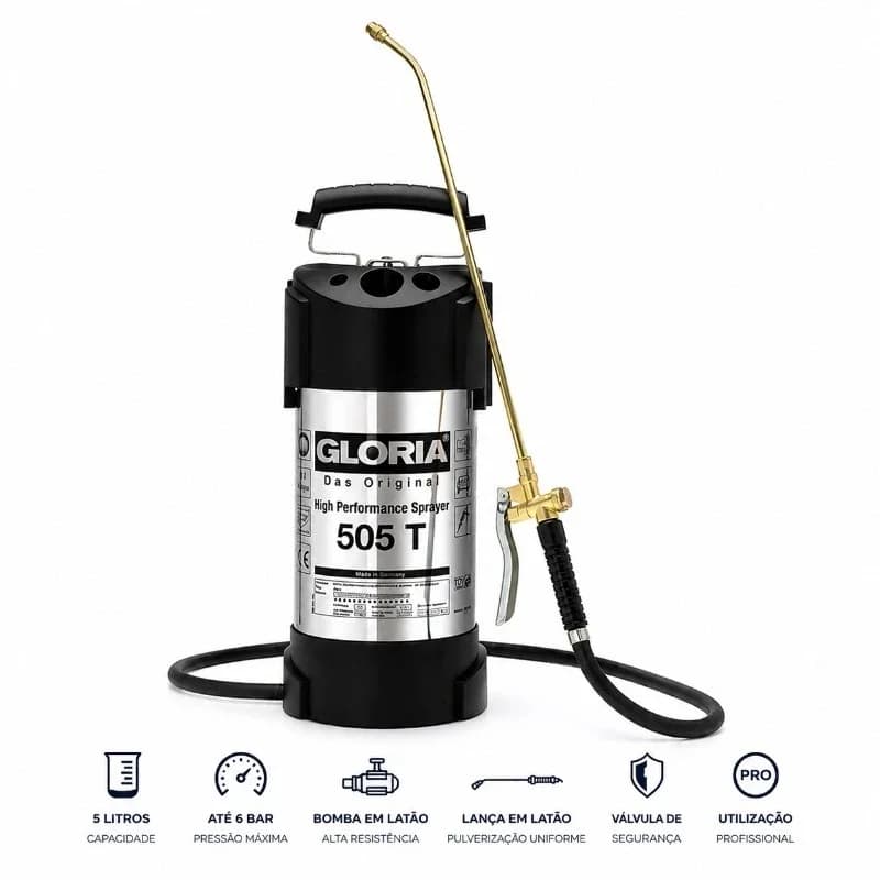 Pulverizador 5 Litros GLORIA 505 T Profissional