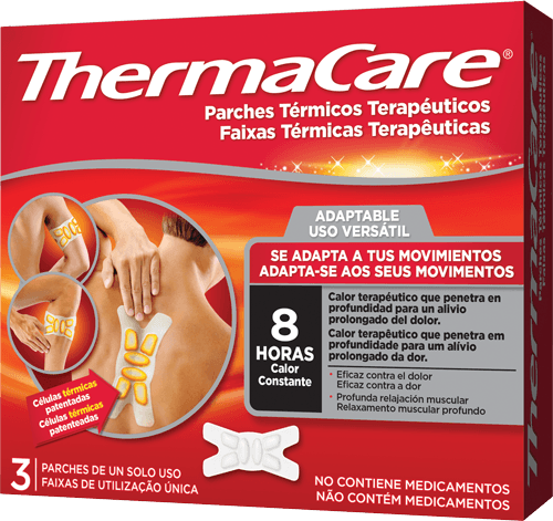 Thermacare Uso Versátil Faixas Térmicas 3 Unidades